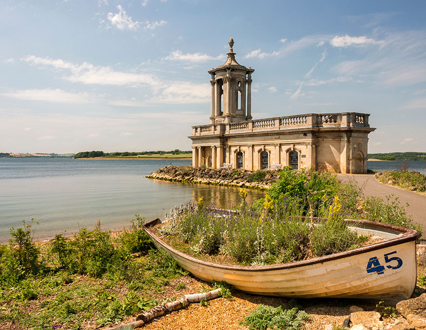 Beautiful Rutland Water is ideal for romantic walks